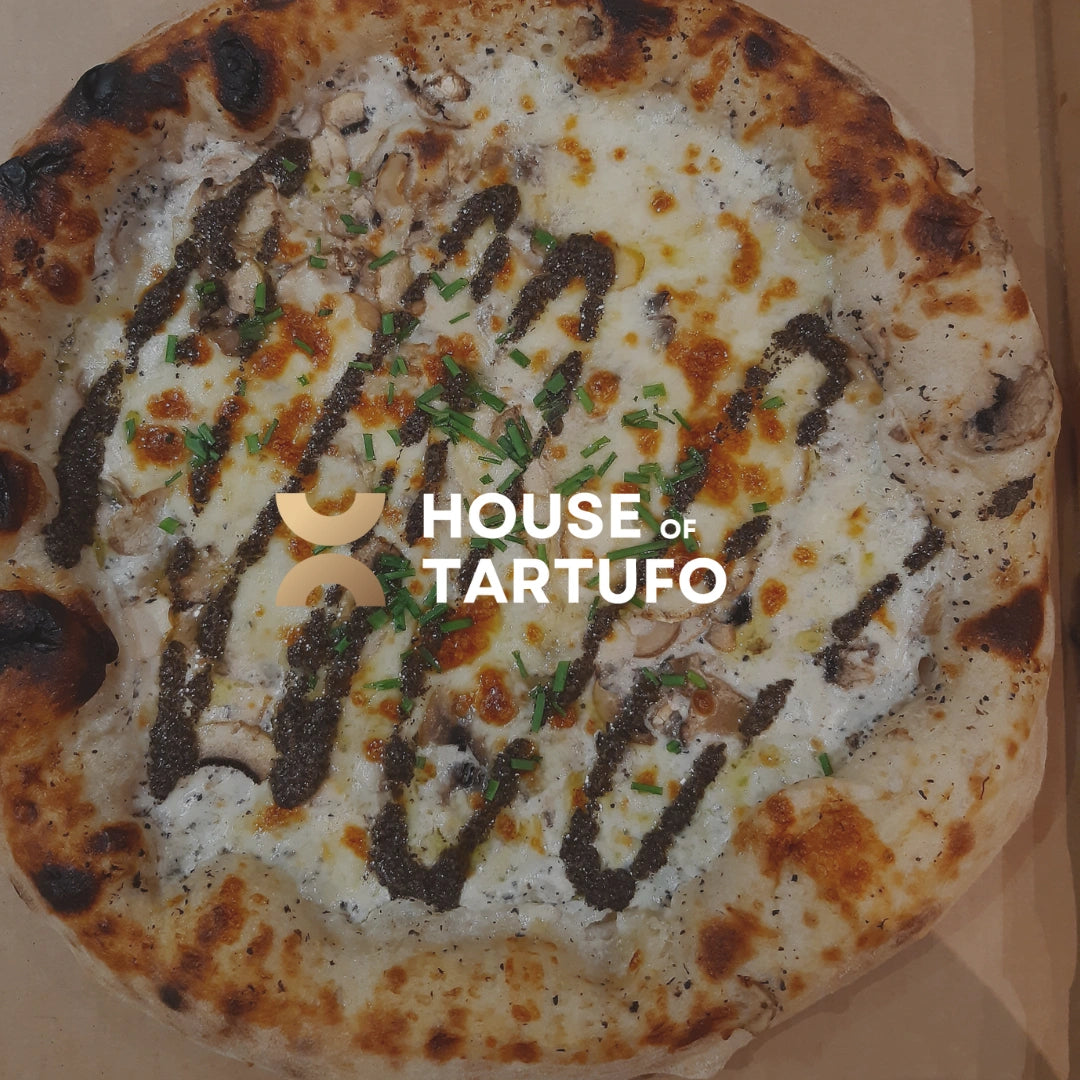 Black Truffle Cream on Italian pizza